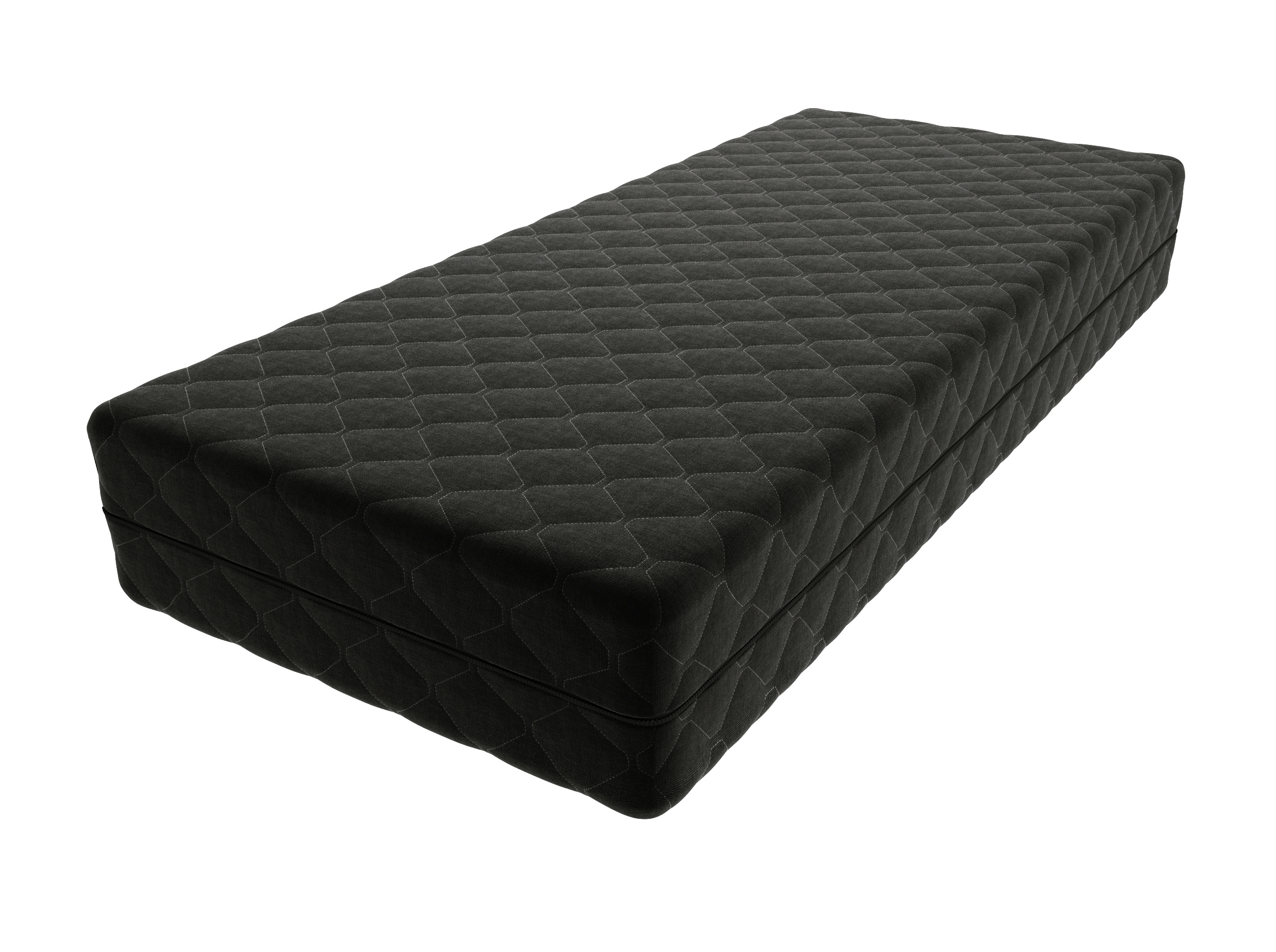 Schwarzer Bezug gesteppter Jersey